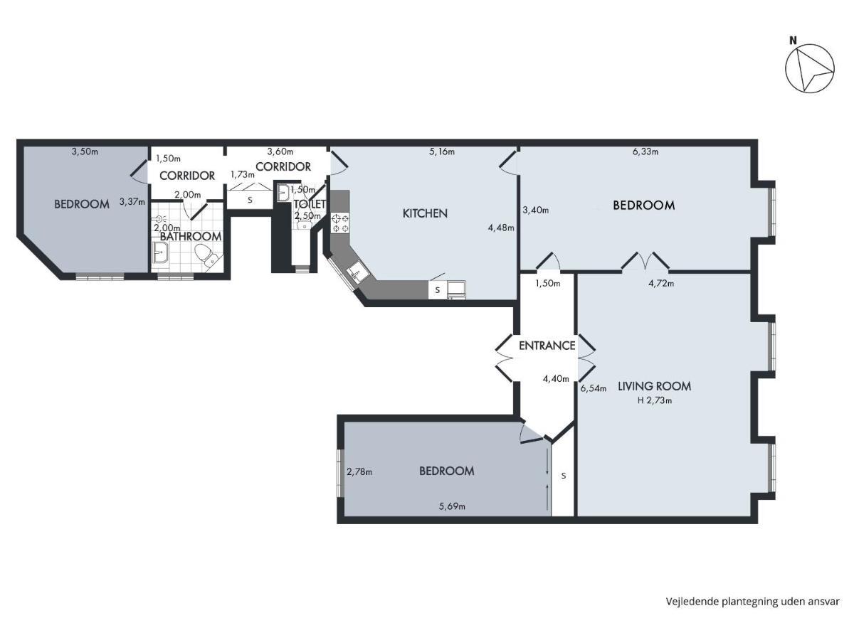 Sanders Frontier - Pleasant Three-Bedroom Apartment Near Royal Palace Copenhagen Exterior photo